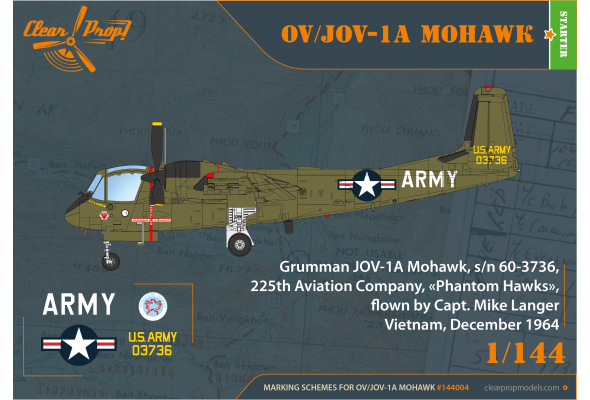 Shop 1/144 OV-1A/JOV-1A Mohawk Scale Plastic Models and Accessories. Resin Parts. Clear Prop Models Online Store