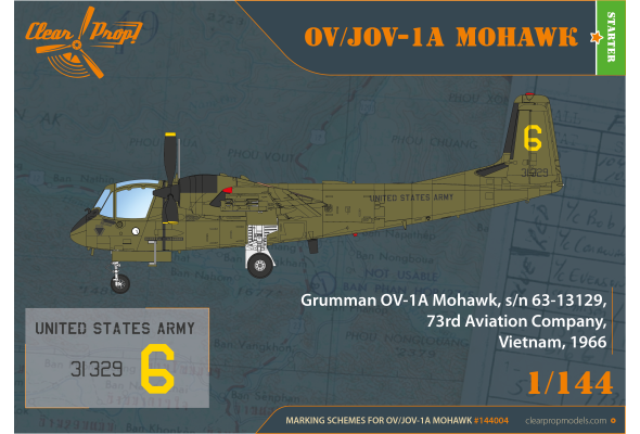 Shop 1/144 OV-1A/JOV-1A Mohawk Scale Plastic Models and Accessories. Resin Parts. Clear Prop Models Online Store
