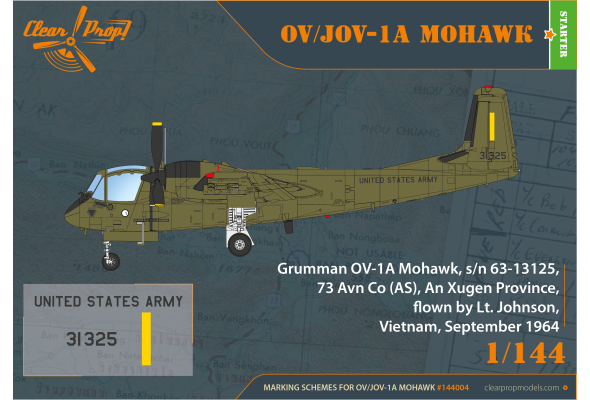 Shop 1/144 OV-1A/JOV-1A Mohawk Scale Plastic Models and Accessories. Resin Parts. Clear Prop Models Online Store