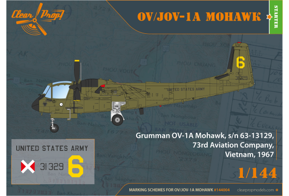 Shop 1/144 OV-1A/JOV-1A Mohawk Scale Plastic Models and Accessories. Resin Parts. Clear Prop Models Online Store