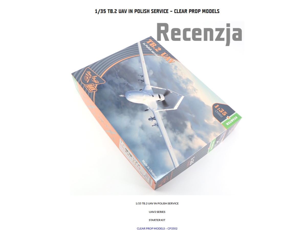 1/35 TB.2 UAV in Polish service review from KFS Miniatures