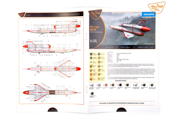 Shop 1/35 Tu-143 Reys photo reconnaissance Scale Plastic Models and Accessories. Resin Parts. Clear Prop Models Online Store