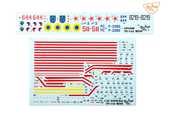 Shop 1/35 Tu-143 Reys television reconnaissance Scale Plastic Models and Accessories. Resin Parts. Clear Prop Models Online Store