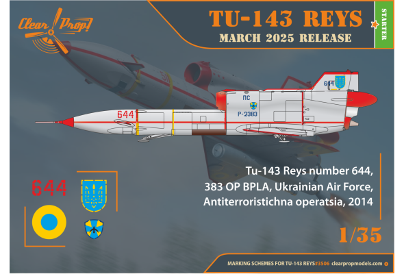 Shop 1/35 Tu-143 Reys television reconnaissance Scale Plastic Models and Accessories. Resin Parts. Clear Prop Models Online Store