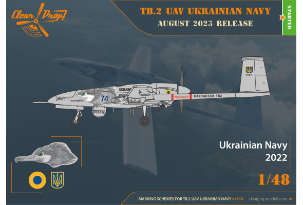 Shop 1/48 TB.2 UAV UKRAINIAN NAVY Scale Plastic Models and Accessories. Resin Parts. Clear Prop Models Online Store