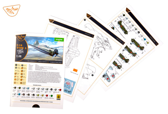 Shop 1/48 I-16 TYPE 5 (early version) Scale Plastic Models and Accessories. Resin Parts. Clear Prop Models Online Store