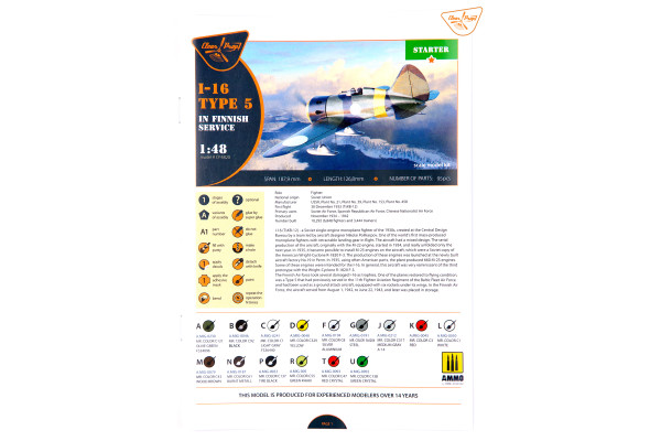 Shop 1/48 I-16 type 5 In Finnish Service Scale Plastic Models and Accessories. Resin Parts. Clear Prop Models Online Store
