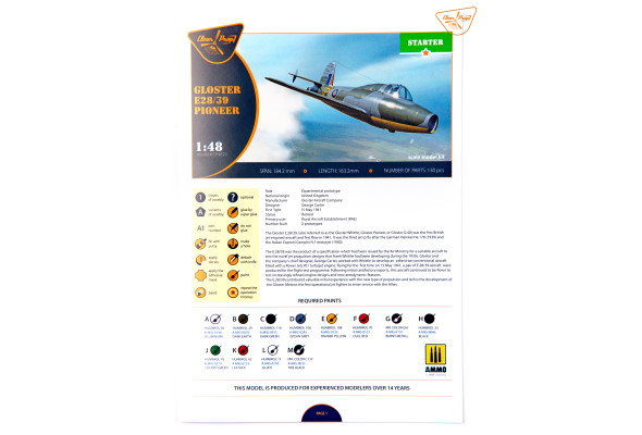 Shop 1/48 Gloster E28/39 Pioneer Scale Plastic Models and Accessories. Resin Parts. Clear Prop Models Online Store