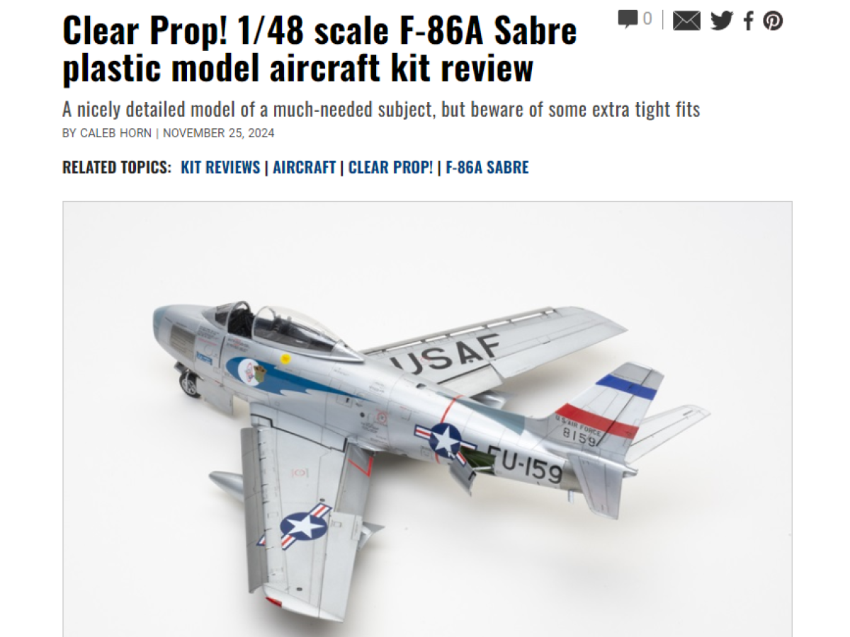 1/48 F-86A review from FineScale Modeler