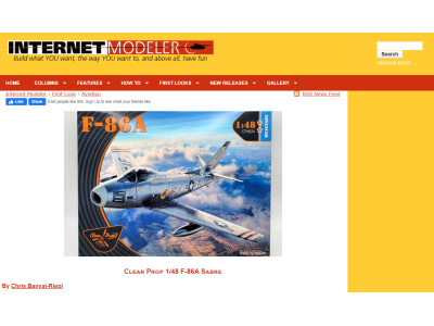 1/48 F-86A review from INTERNET MODELLER