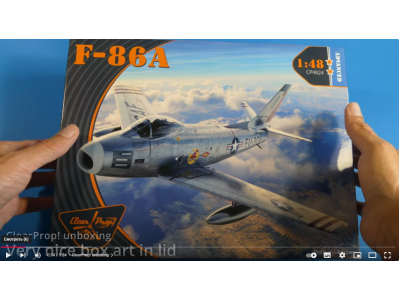 ClearProp! vs. Hasegawa (Revell) F-86 Sabre 1/48 part comparison review on TV