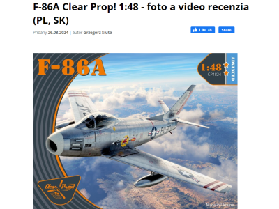 1/48 F-86A review from Eastmodels.sk