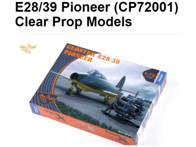 1/72 GLOSTER E28/39 PIONEER review from KFS miniatures