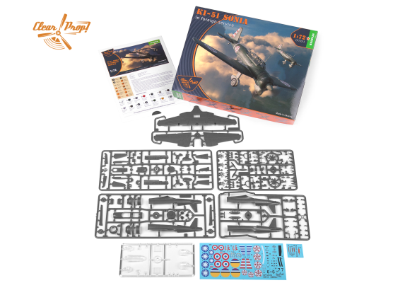 Shop 1/72 Ki-51 Sonia "in foreign service" Scale Plastic Models and Accessories. Resin Parts. Clear Prop Models Online Store