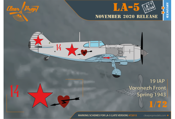 Shop 1/72 La-5 late version Scale Plastic Models and Accessories. Resin Parts. Clear Prop Models Online Store