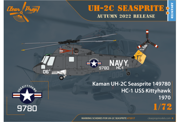 Shop 1/72 UH-2C Seasprite Scale Plastic Models and Accessories. Resin Parts. Clear Prop Models Online Store