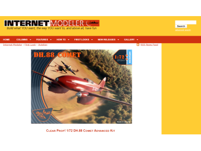 1/72 DH.88 COMET review from INTERNET MODELER