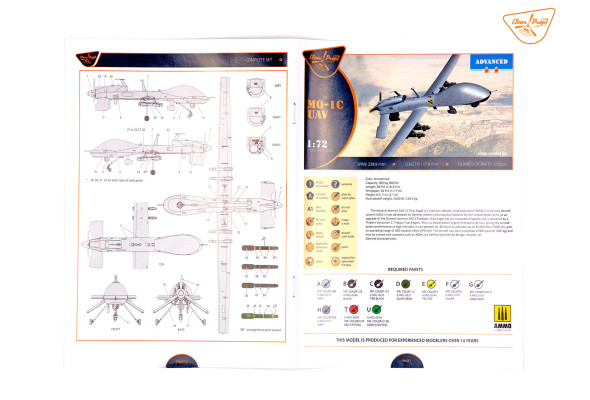 Shop 1/72 MQ-1C UAV Scale Plastic Models and Accessories. Resin Parts. Clear Prop Models Online Store