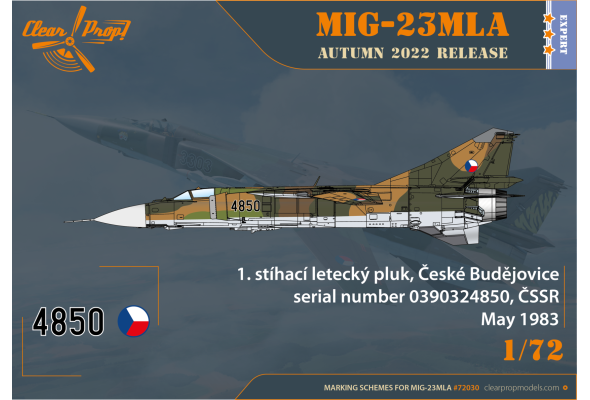 Shop 1/72 MiG-23MLA Flogger-G Scale Plastic Models and Accessories. Resin Parts. Clear Prop Models Online Store