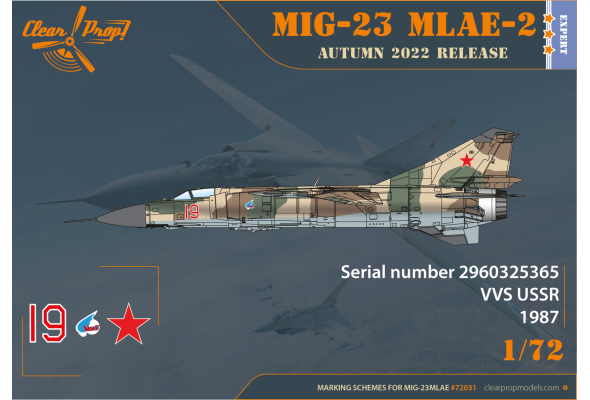 Shop 1/72 MiG-23MLA-2 Flogger-G Scale Plastic Models and Accessories. Resin Parts. Clear Prop Models Online Store