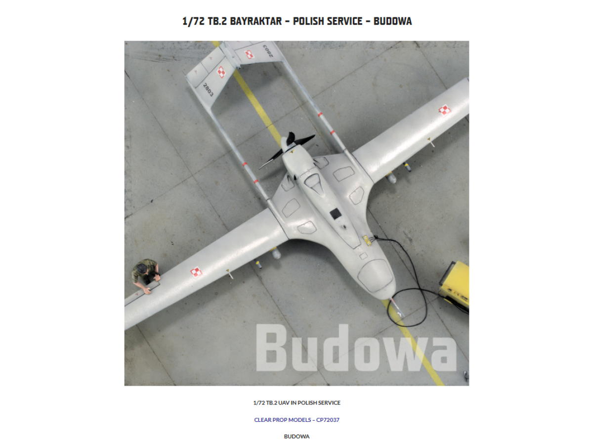 1/72 TB.2 UAV in Polish service review from KFS Miniature