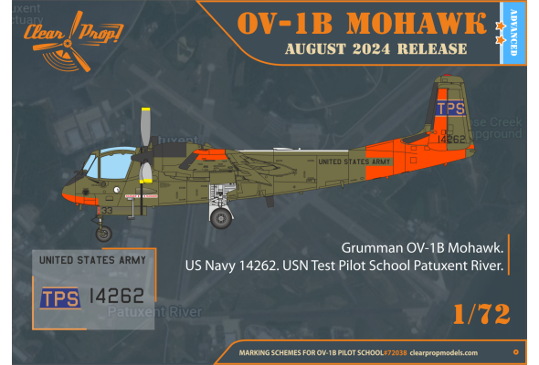 Shop 1/72 OV-1B Mohawk "Pilot School" Scale Plastic Models and Accessories. Resin Parts. Clear Prop Models Online Store