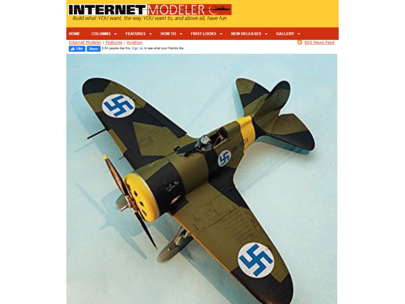 1/72 I-16 type 5 In Finnish Service review from INTERNET MODELER