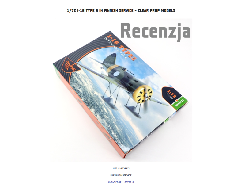 1/72 I-16 type 5 In Finnish Service review from KFS miniatures