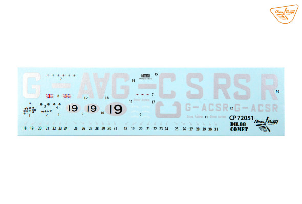 Shop 1/72 DH.88 COMET DH.88 Comet MacRobertson Trophy Air Race Scale Plastic Models and Accessories. Resin Parts. Clear Prop Models Online Store