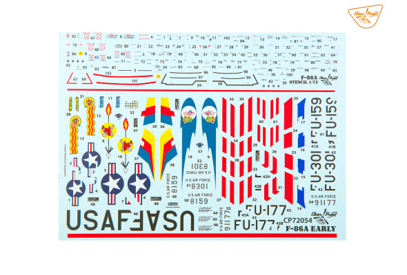 Shop 1/72 F-86A Scale Plastic Models and Accessories. Resin Parts. Clear Prop Models Online Store