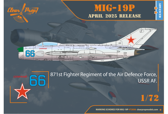 Shop 1/72 MiG-19P Scale Plastic Models and Accessories. Resin Parts. Clear Prop Models Online Store
