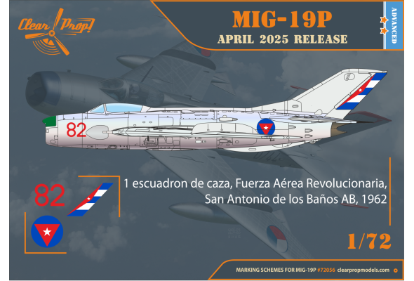 Shop 1/72 MiG-19P Scale Plastic Models and Accessories. Resin Parts. Clear Prop Models Online Store
