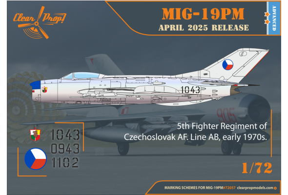 Shop 1/72 MiG-19PM Scale Plastic Models and Accessories. Resin Parts. Clear Prop Models Online Store