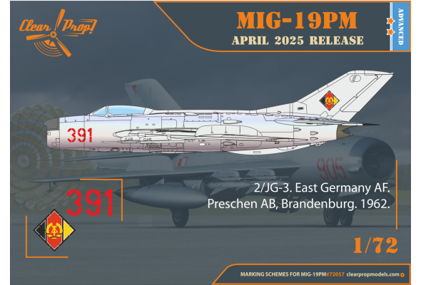 Shop 1/72 MiG-19PM Scale Plastic Models and Accessories. Resin Parts. Clear Prop Models Online Store