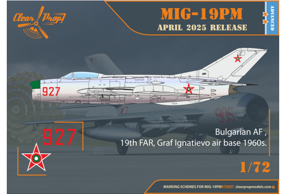 Shop 1/72 MiG-19PM Scale Plastic Models and Accessories. Resin Parts. Clear Prop Models Online Store
