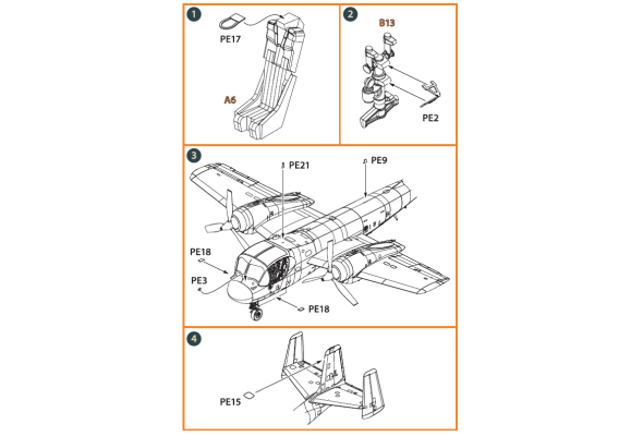 Shop 1/144 OV-1 A/JOV-1A Mohawk PE parts and painting mask for CP kits Scale Plastic Models and Accessories. Resin Parts. Clear Prop Models Online Store