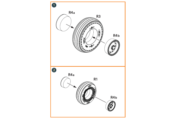 Shop 1/35 CH-54A Tarhe wheels set for ICM kit Scale Plastic Models and Accessories. Resin Parts. Clear Prop Models Online Store