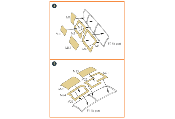 Shop 1/48 OV-10 A/D Bronko double-sided painting mask for ICM kit (48300/48301) "yellow kabuki paper" Scale Plastic Models and Accessories. Resin Parts. Clear Prop Models Online Store