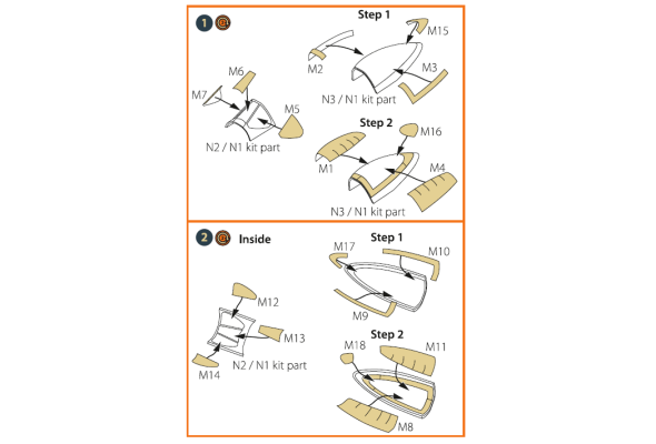 Shop 1/48 F-82F/G, E/H Twin Mustang painting mask on "yellow kabuki paper" for Modelsvit kits 4818/4820 Scale Plastic Models and Accessories. Resin Parts. Clear Prop Models Online Store