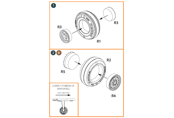 Shop 1/48 TB.2 wheel set Scale Plastic Models and Accessories. Resin Parts. Clear Prop Models Online Store