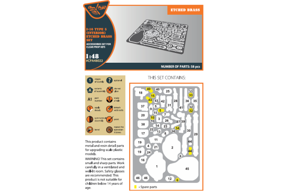 Shop 1/48 I-16 type 5 INTERIOR PE set Scale Plastic Models and Accessories. Resin Parts. Clear Prop Models Online Store