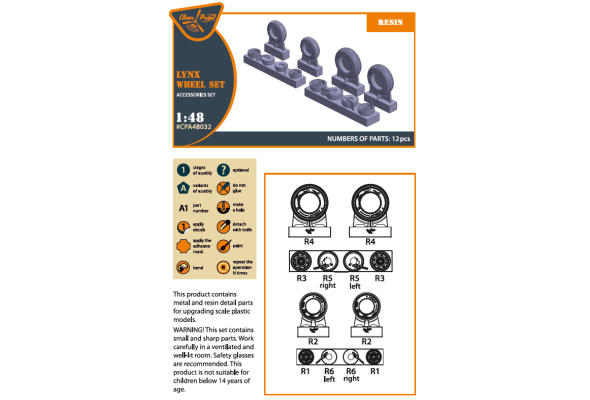 Shop 1/48 Lynx wheel set Scale Plastic Models and Accessories. Resin Parts. Clear Prop Models Online Store