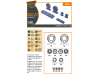 Shop 1/48 Mirage-2000 wheel set Scale Plastic Models and Accessories. Resin Parts. Clear Prop Models Online Store