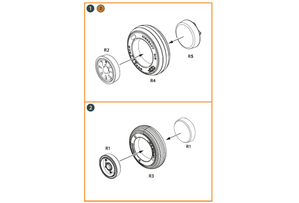 Shop 1/48 AMX Ghibli wheel set Scale Plastic Models and Accessories. Resin Parts. Clear Prop Models Online Store