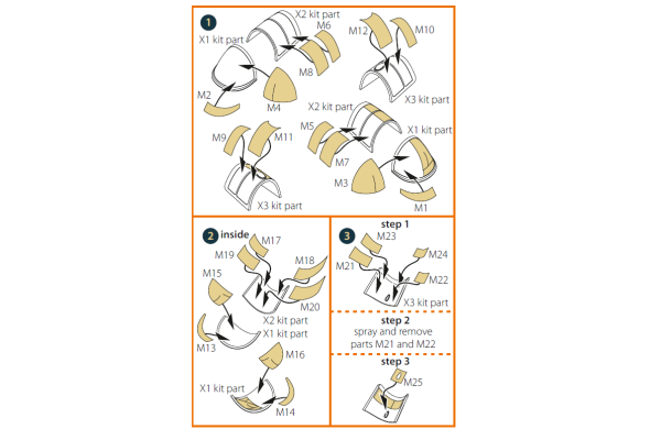Shop 1/48 Gloster E28/39 Pioneer double-sided mask on "yellow kabuki paper" for CP4823 Scale Plastic Models and Accessories. Resin Parts. Clear Prop Models Online Store