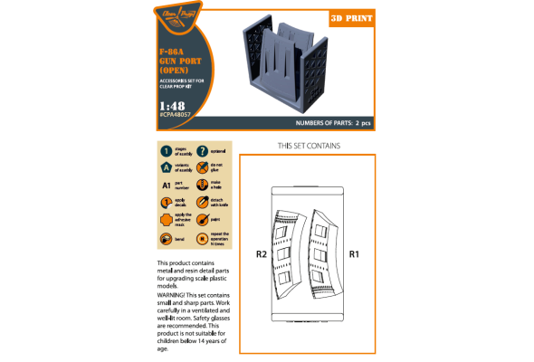 Shop 1/48 F-86A gun port (open) for CP kits Scale Plastic Models and Accessories. Resin Parts. Clear Prop Models Online Store