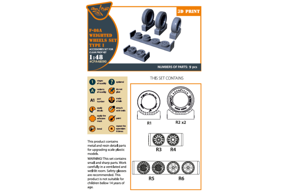 Shop 1/48 F-86A Weighted wheels set type 1 for CP kits Scale Plastic Models and Accessories. Resin Parts. Clear Prop Models Online Store