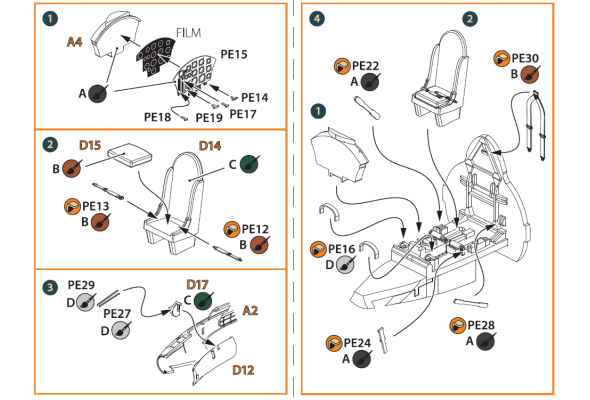 Shop 1/72 Gloster E28/39 Pioneer PE parts interior Scale Plastic Models and Accessories. Resin Parts. Clear Prop Models Online Store