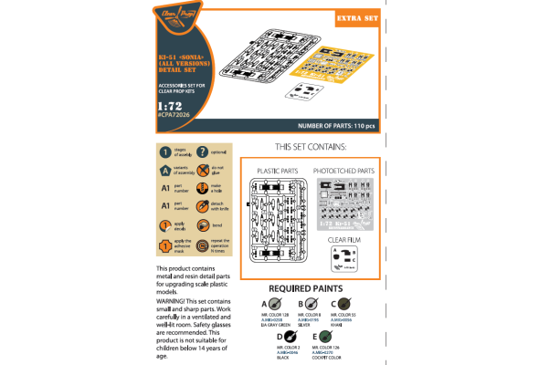 Shop 1/72 Ki-51 Sonia detail set (all versions) Scale Plastic Models and Accessories. Resin Parts. Clear Prop Models Online Store