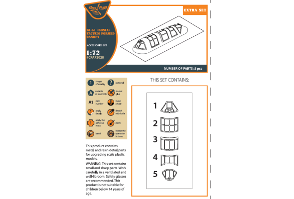 Shop 1/72 Ki-51 Sonia (all versions) vacuum formed canopy Scale Plastic Models and Accessories. Resin Parts. Clear Prop Models Online Store